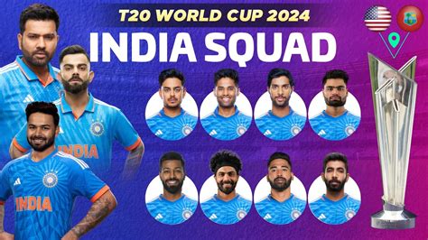 world cup t20 india squad 2024 players list